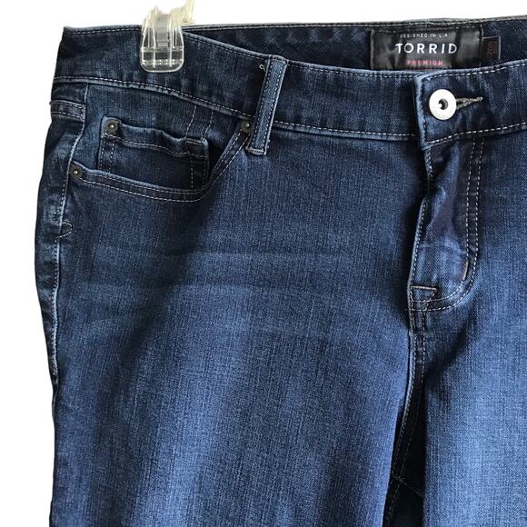 Torrid Premium Skinny Jeans Size 20R Dark Wash Mid Rise Ultimate Stretch Denim - Picture 6 of 16